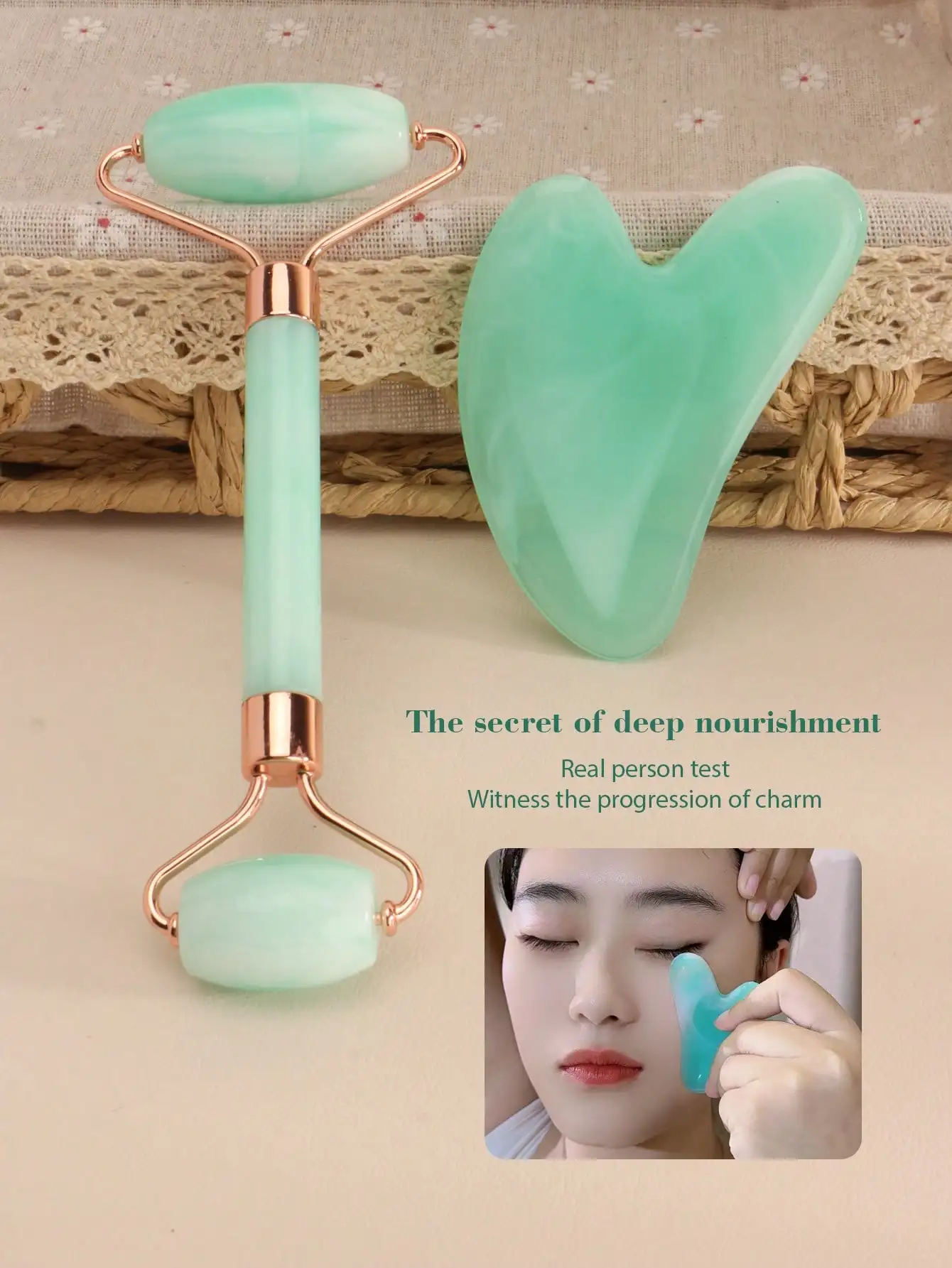 Jade Roller and Gua Sha Set - Image 6