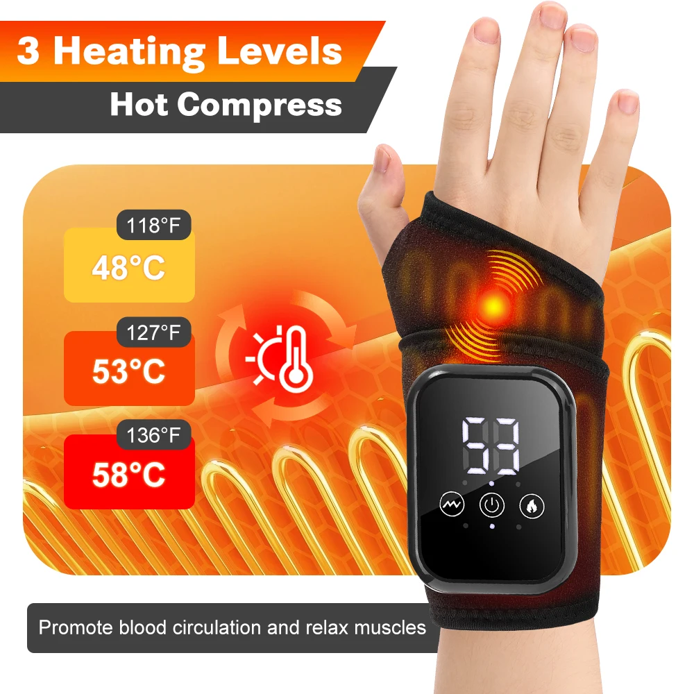 Heated Wrist Massager Brace - Image 3