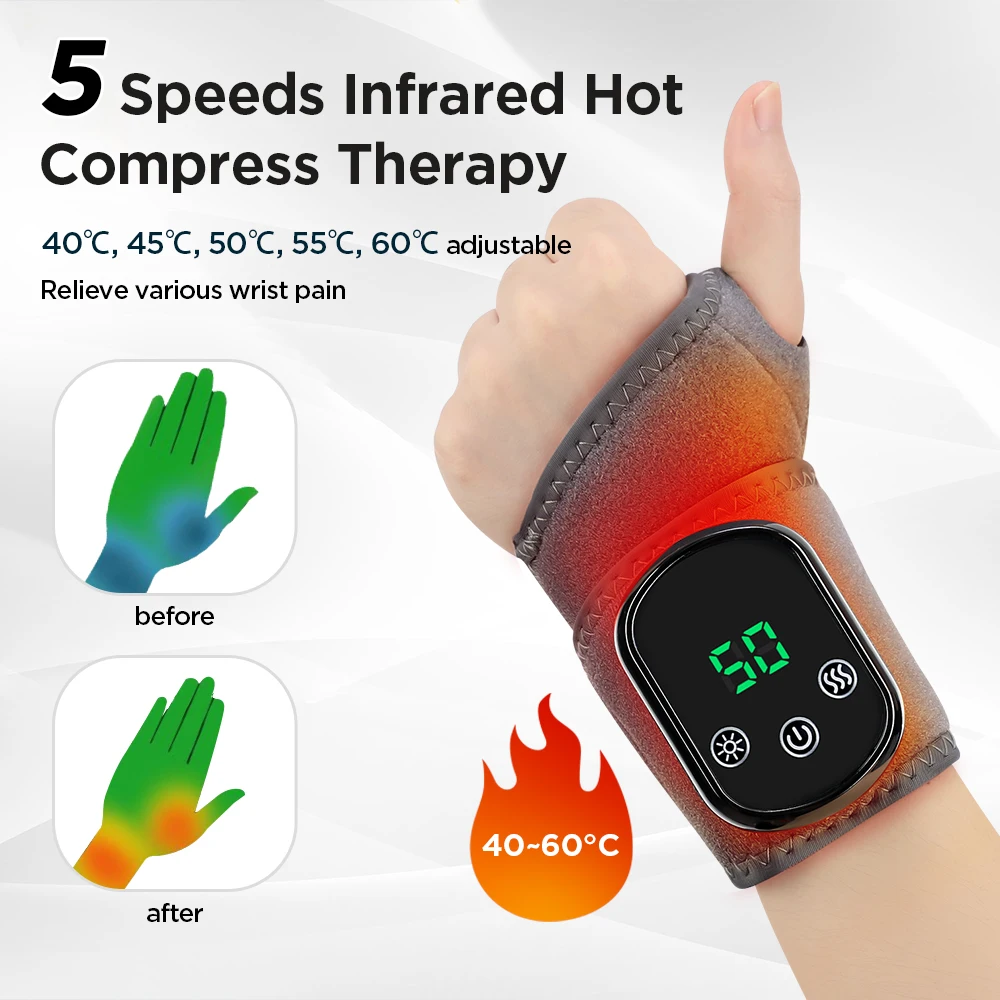 Heated Wrist Massager Brace